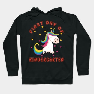 Lovely Unicorn | First Day Kindergarten Hoodie